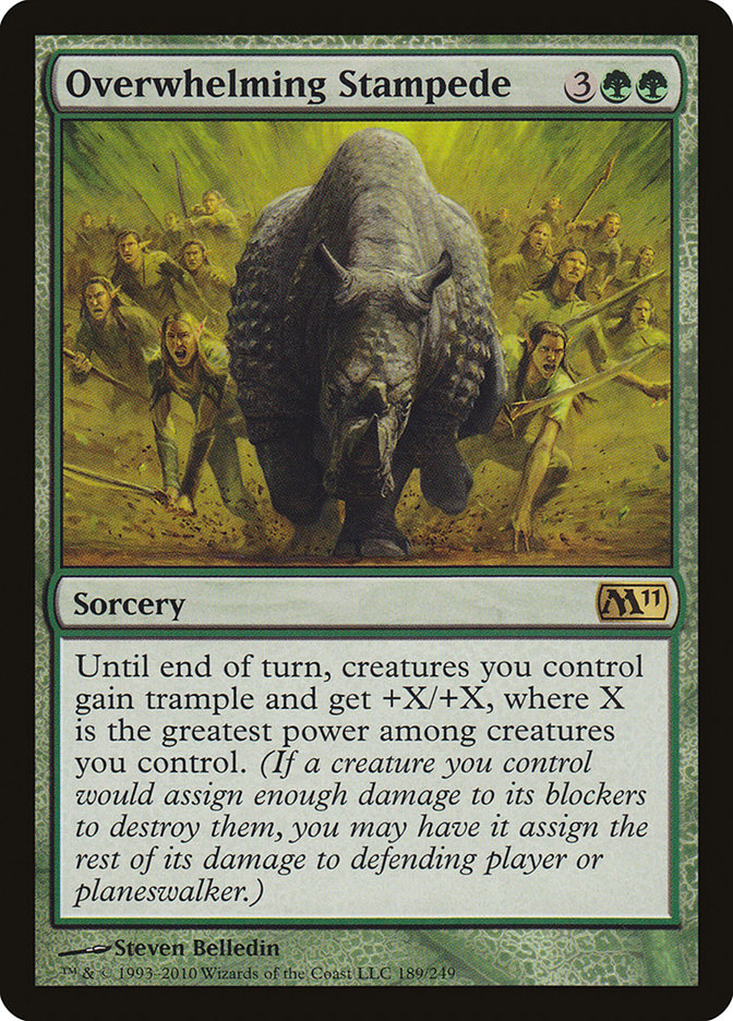 Overwhelming Stampede (189) [Magic 2011] | Odin's Place
