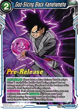 God-Slicing Black Kamehameha (BT10-057) [Rise of the Unison Warrior Prerelease Promos] | Odin's Place