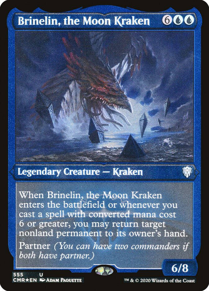 Brinelin, the Moon Kraken (Etched) [Commander Legends] | Odin's Place