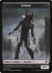 Human Soldier (004) // Zombie Double-Sided Token [Commander 2020 Tokens] | Odin's Place