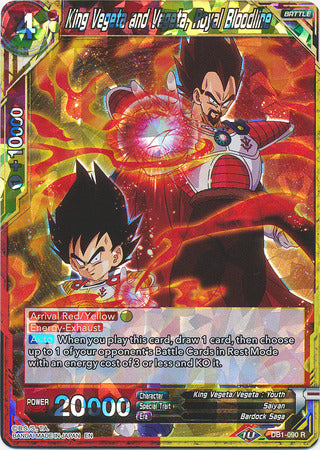 King Vegeta and Vegeta, Royal Bloodline (DB1-090) [Dragon Brawl] | Odin's Place