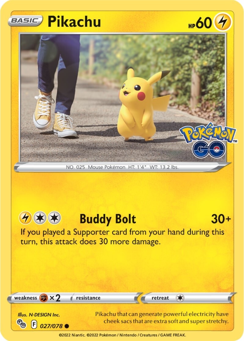 Pikachu (027/078) [Pokémon GO] | Odin's Place