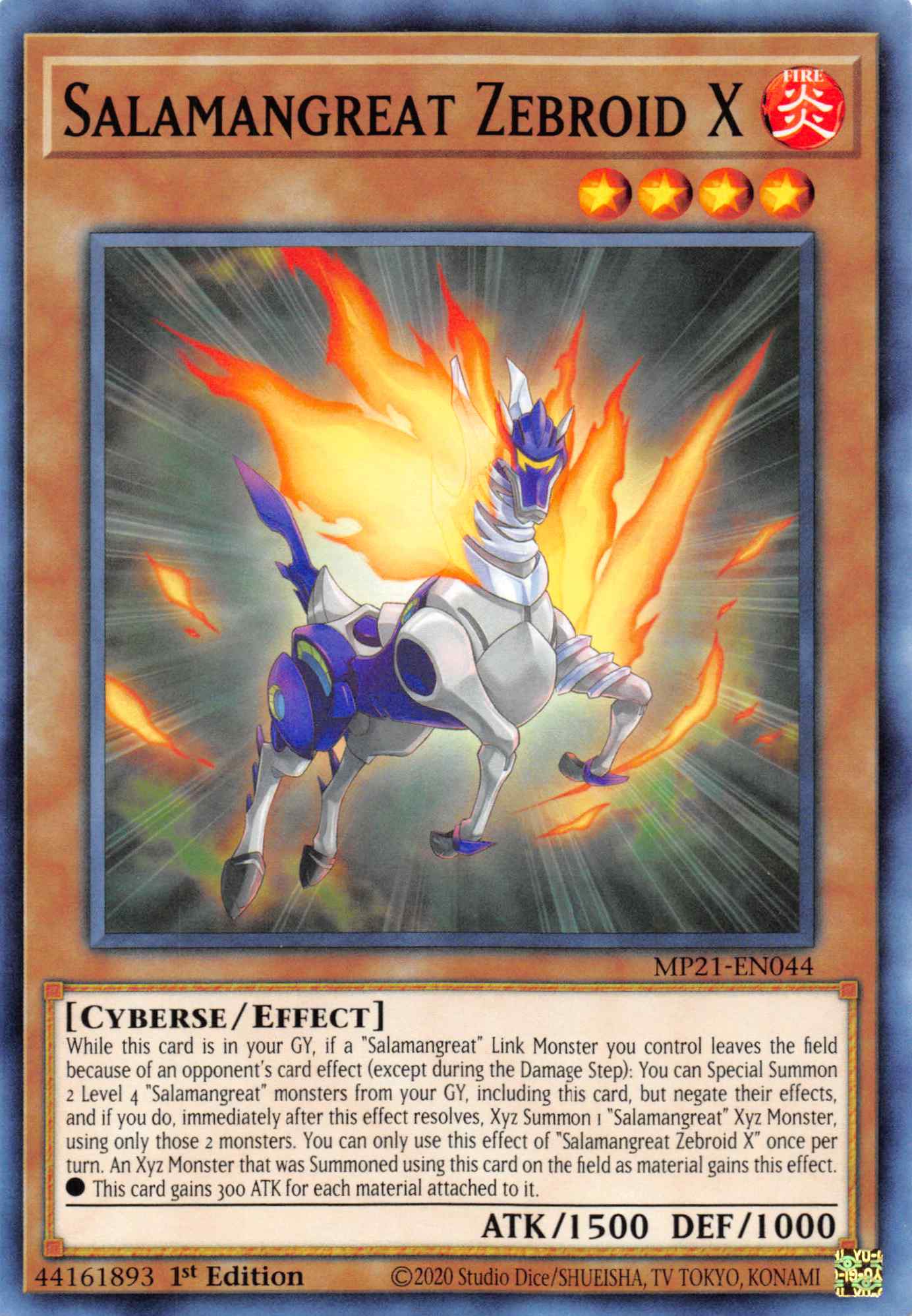 Salamangreat Zebroid X [MP21-EN044] Common | Odin's Place