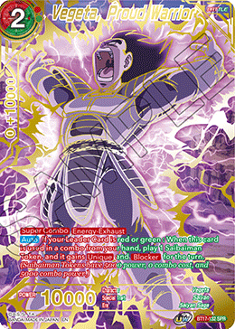 Vegeta, Proud Warrior (SPR) (BT17-132) [Ultimate Squad] | Odin's Place