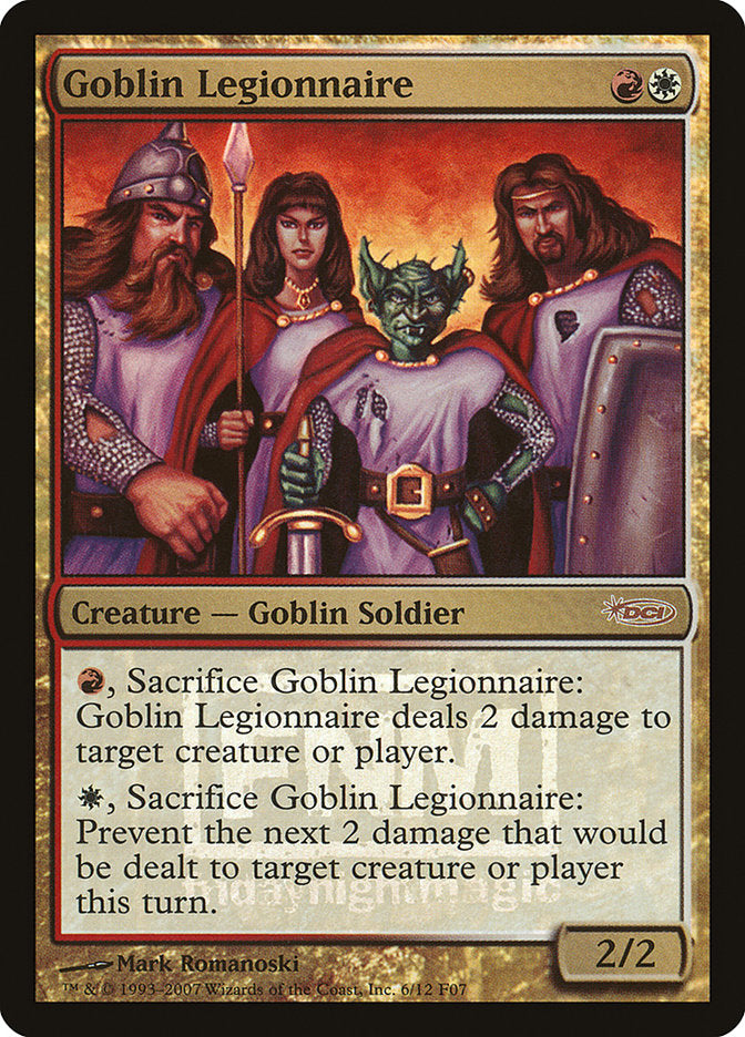Goblin Legionnaire (6) [Friday Night Magic 2007] | Odin's Place