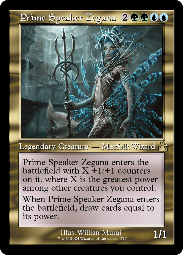 Prime Speaker Zegana (Retro Frame) [Ravnica Remastered] | Odin's Place