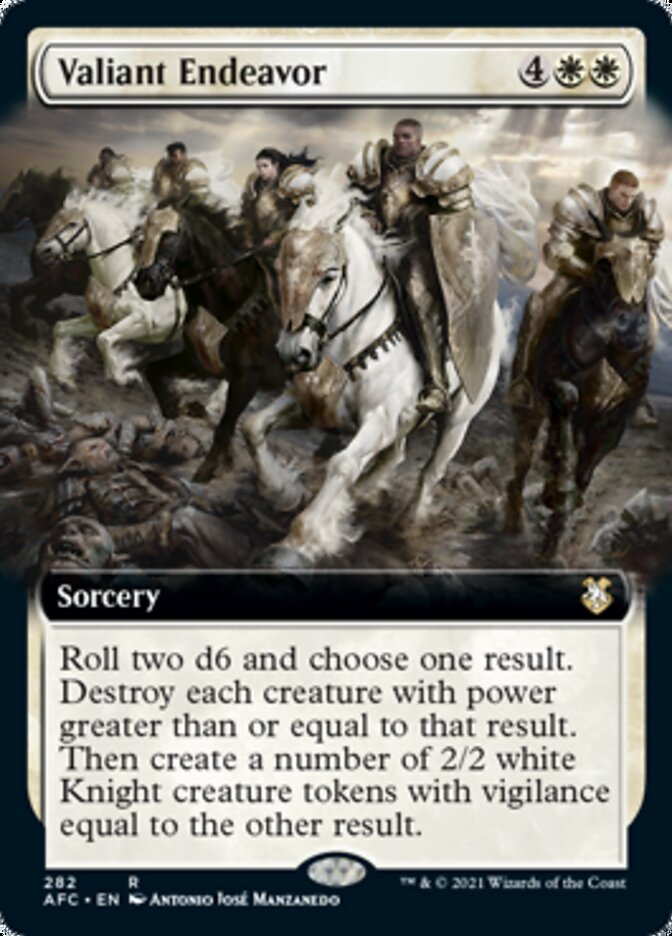 Valiant Endeavor (Extended Art) [Dungeons & Dragons: Adventures in the Forgotten Realms Commander] | Odin's Place