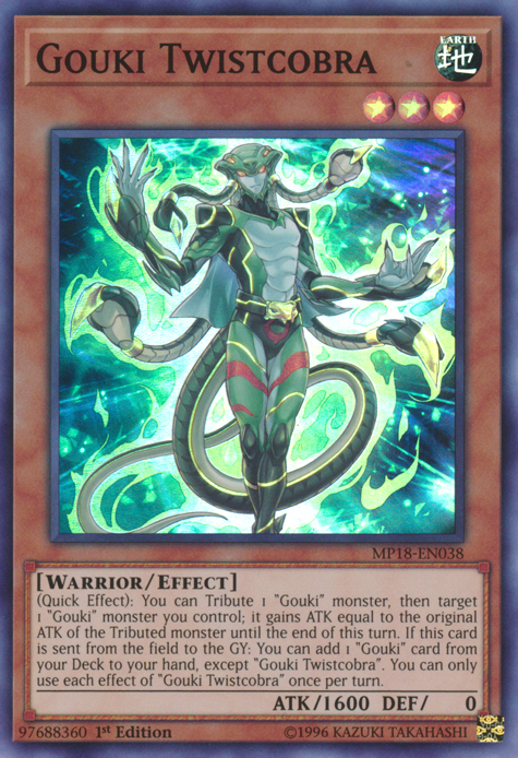 Gouki Twistcobra [MP18-EN038] Super Rare | Odin's Place