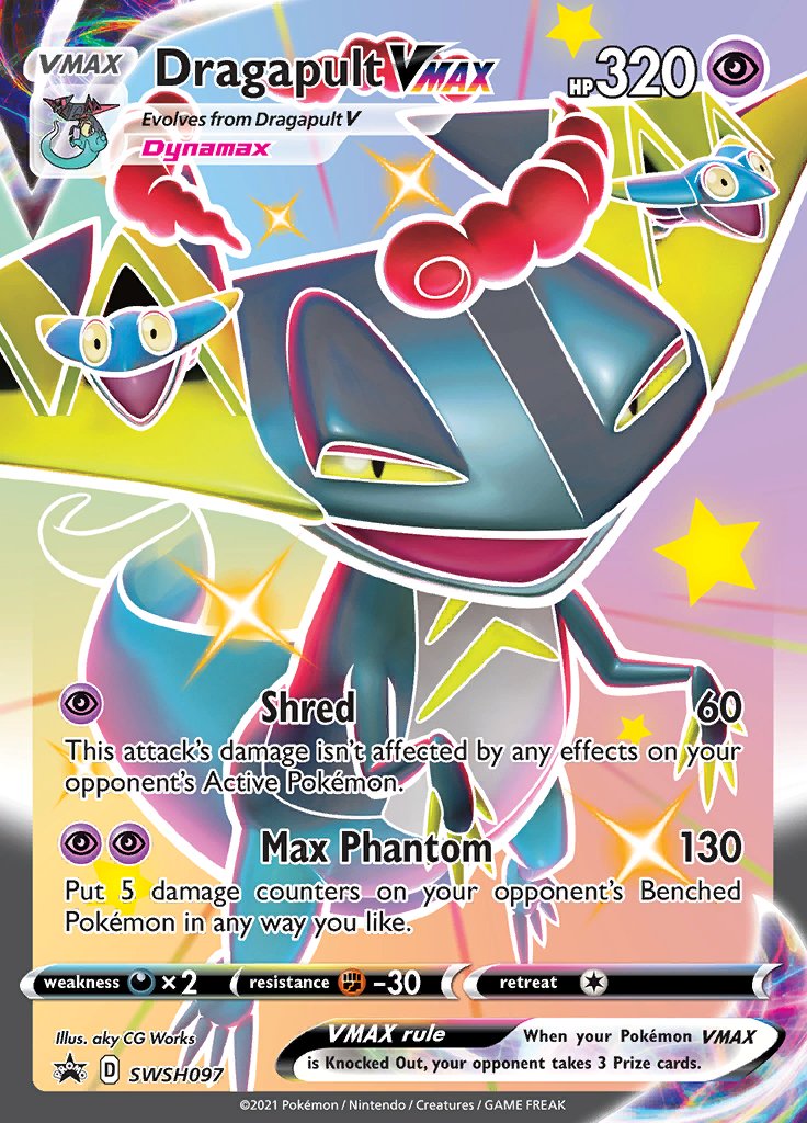 Dragapult VMAX (SWSH097) (Jumbo Card) [Sword & Shield: Black Star Promos] | Odin's Place