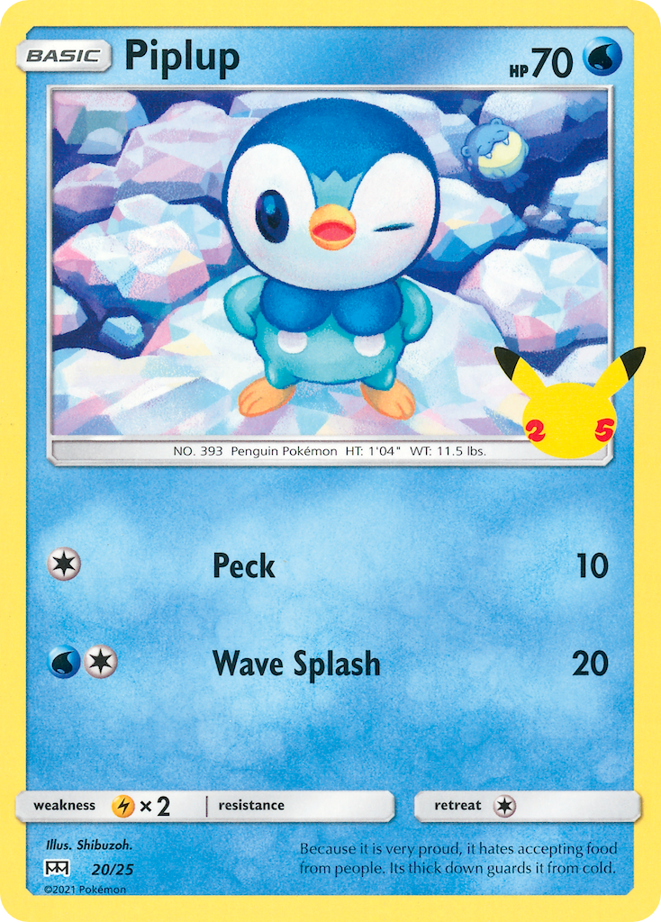 Piplup (20/25) [McDonald's 25th Anniversary] | Odin's Place