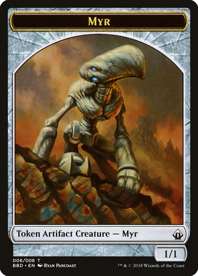 Myr Token (6) [Battlebond Tokens] | Odin's Place