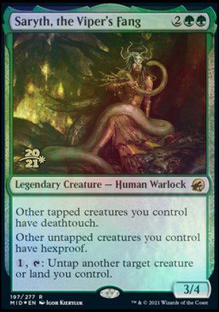Saryth, the Viper's Fang [Innistrad: Midnight Hunt Prerelease Promos] | Odin's Place