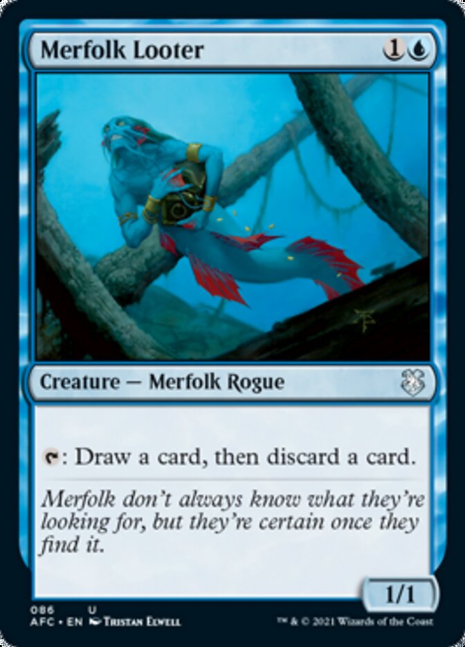 Merfolk Looter [Dungeons & Dragons: Adventures in the Forgotten Realms Commander] | Odin's Place