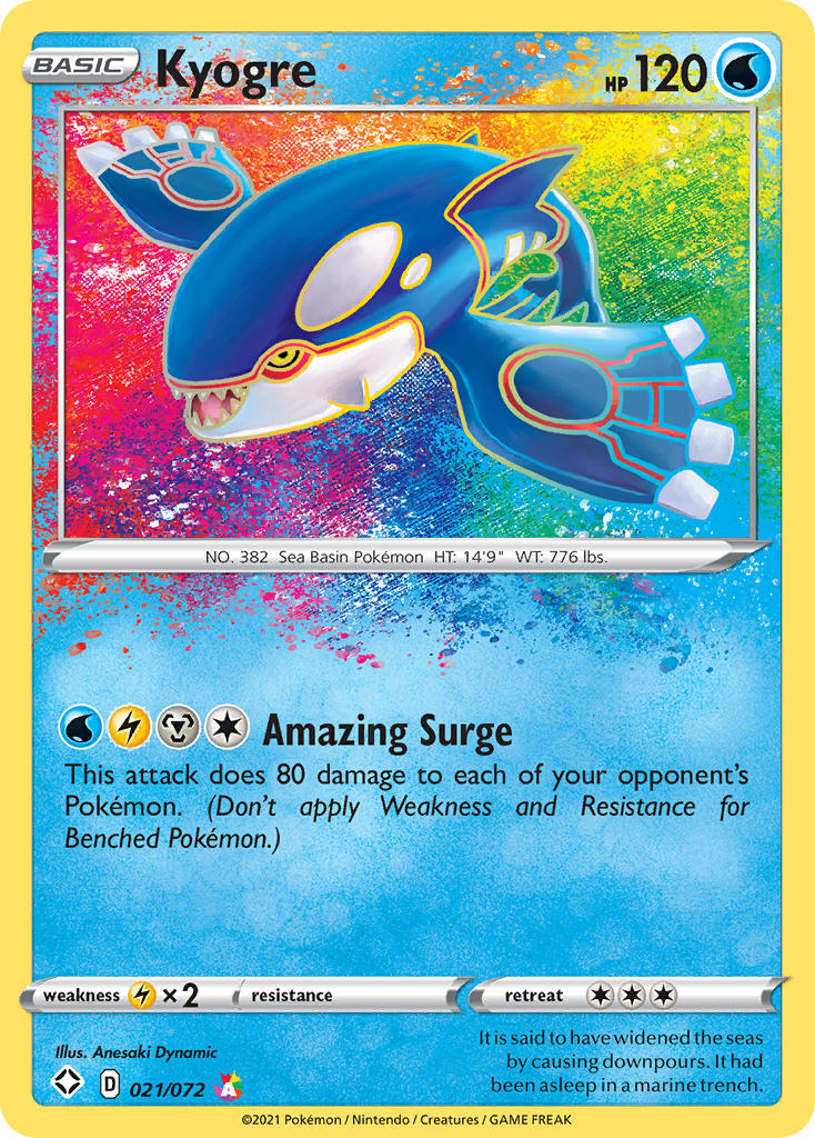 Kyogre (021/072) [Sword & Shield: Shining Fates] | Odin's Place