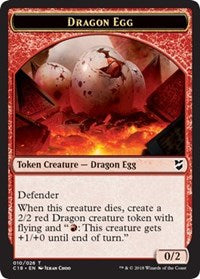 Dragon Egg // Dragon Double-Sided Token [Commander 2018 Tokens] | Odin's Place