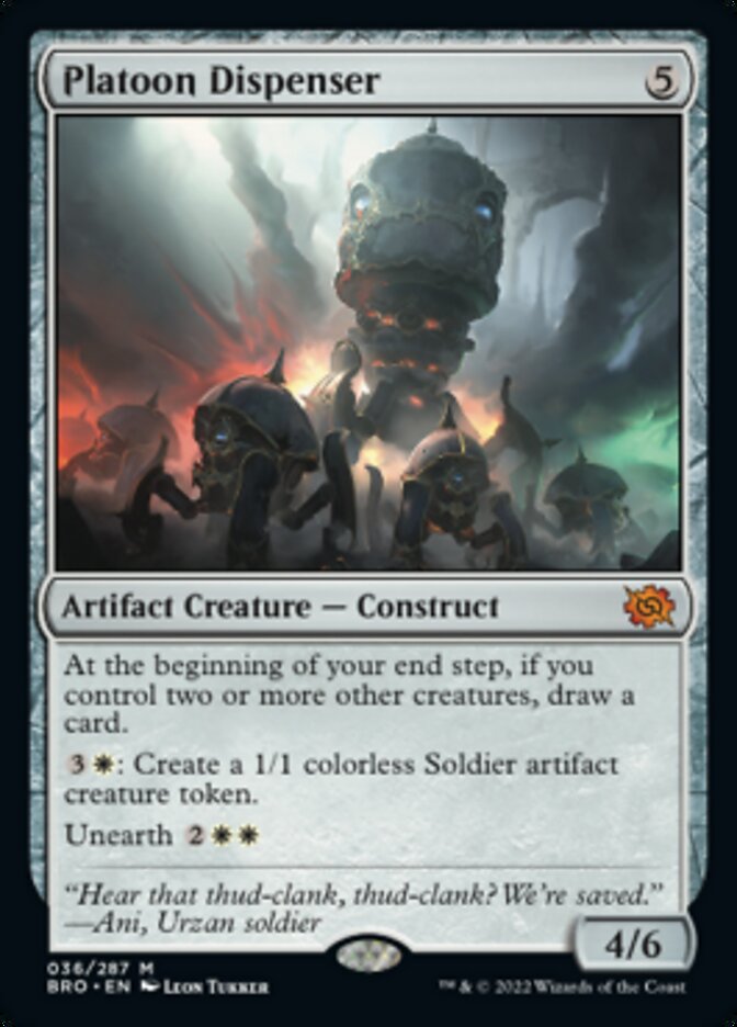 Platoon Dispenser (Promo Pack) [The Brothers' War Promos] | Odin's Place
