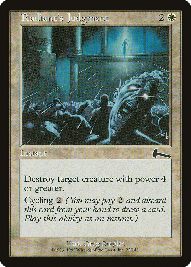 Radiant's Judgment (22) [Urza's Legacy] | Odin's Place