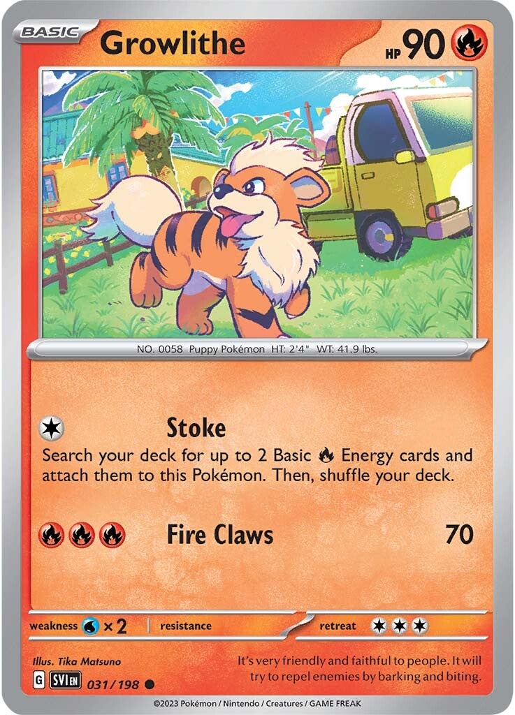 Growlithe (031/198) [Scarlet & Violet: Base Set] | Odin's Place