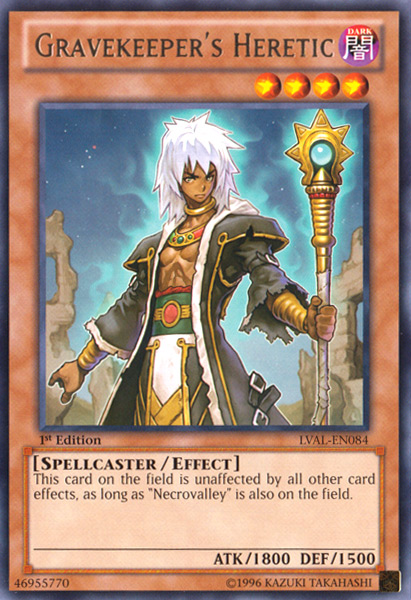 Gravekeeper's Heretic [LVAL-EN084] Rare | Odin's Place
