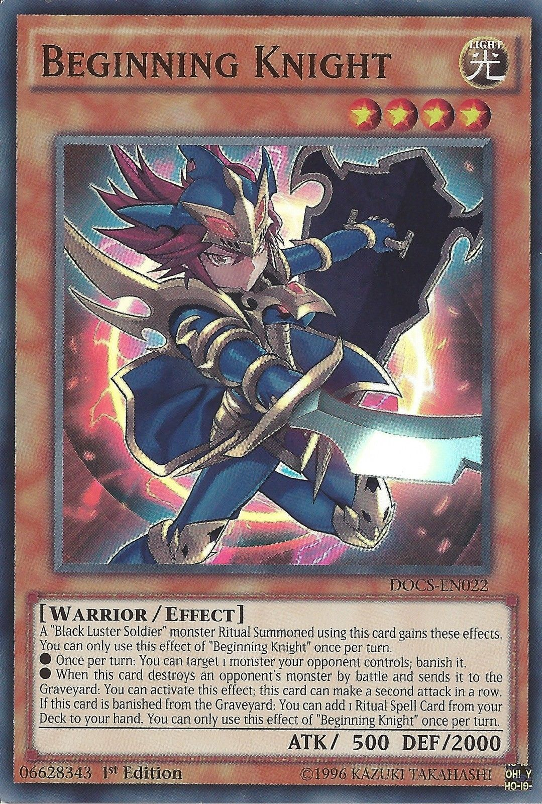 Beginning Knight [DOCS-EN022] Super Rare | Odin's Place