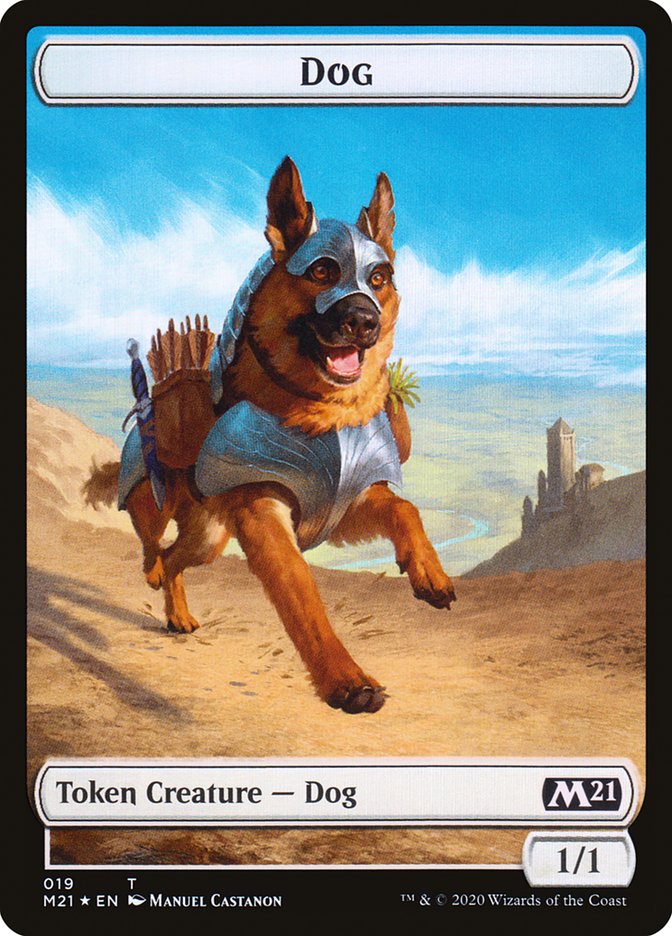 Cat (020) // Dog Double-Sided Token [Core Set 2021 Tokens] | Odin's Place