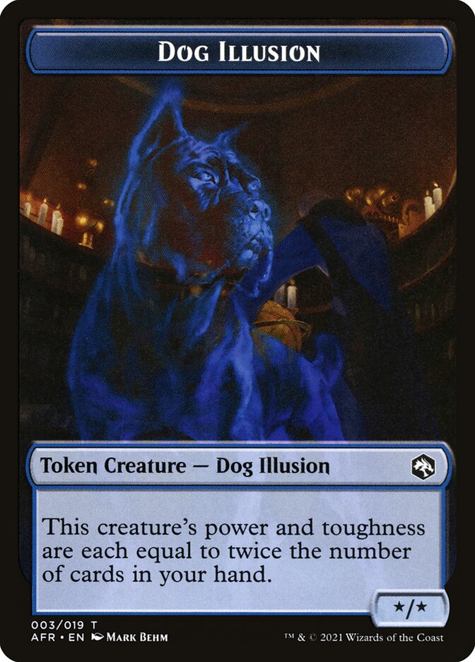 Zombie // Dog Illusion Double-Sided Token [Dungeons & Dragons: Adventures in the Forgotten Realms Tokens] | Odin's Place
