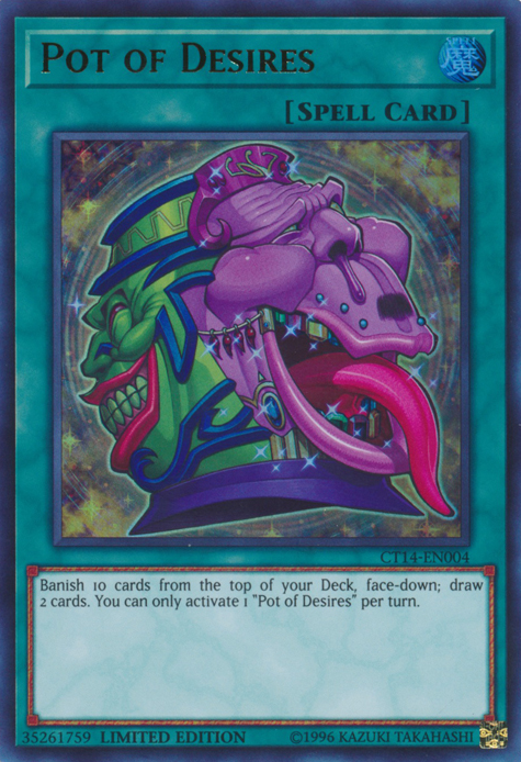 Pot of Desires [CT14-EN004] Ultra Rare | Odin's Place