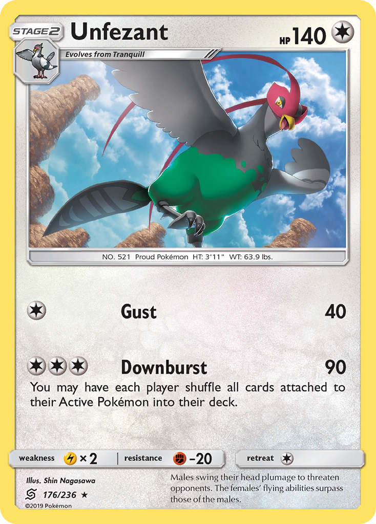 Unfezant (176/236) [Sun & Moon: Unified Minds] | Odin's Place