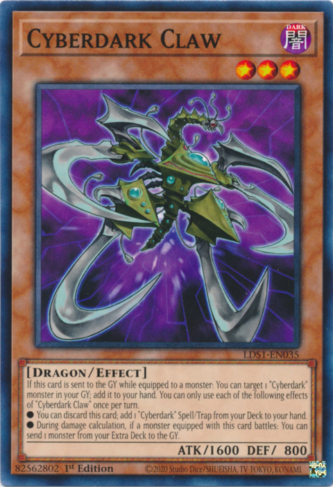 Cyberdark Claw [LDS1-EN035] Common | Odin's Place