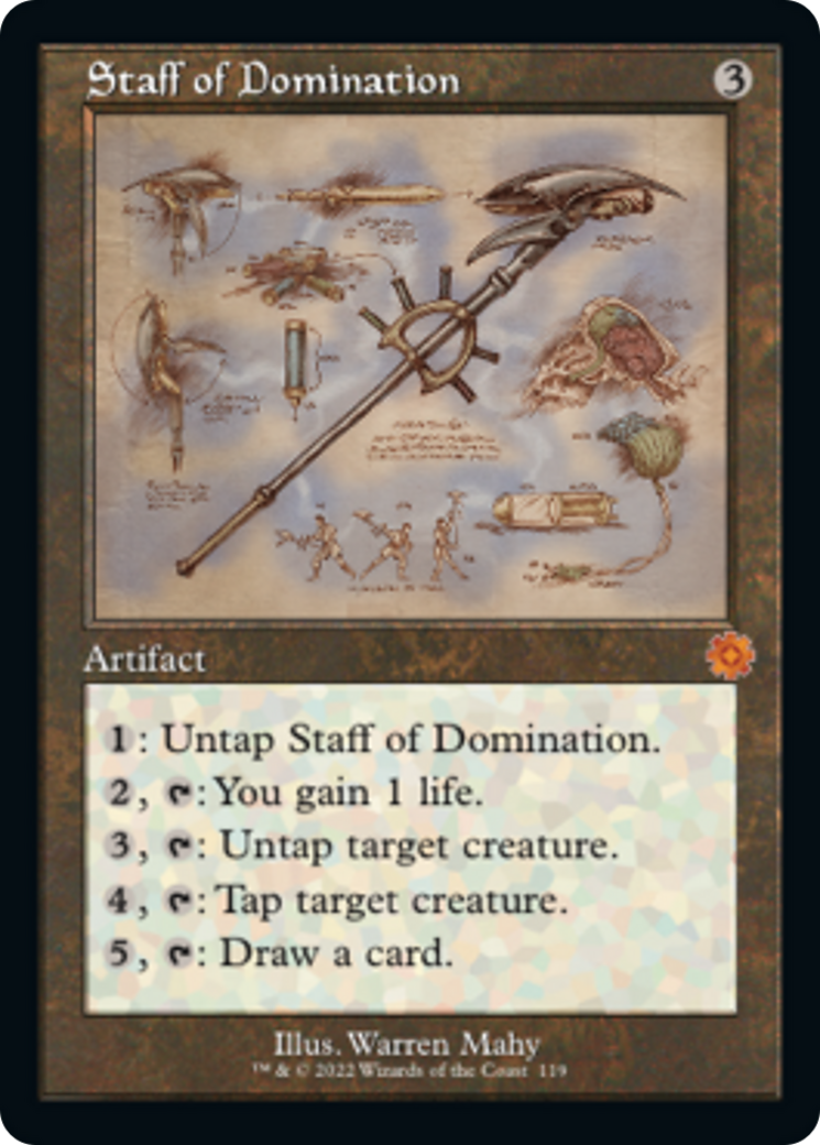 Staff of Domination (Retro Schematic) [The Brothers' War Retro Artifacts] | Odin's Place