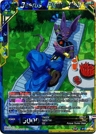 Beerus, Fickle God (BT7-120) [Assault of the Saiyans] | Odin's Place