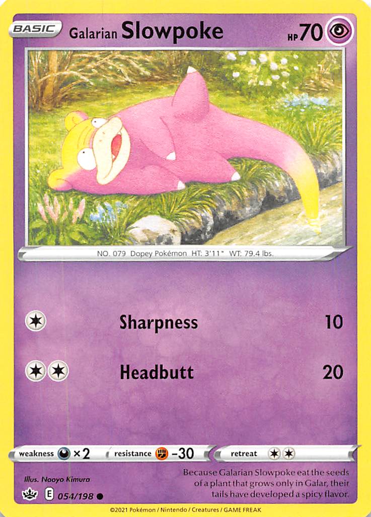 Galarian Slowpoke (054/198) [Sword & Shield: Chilling Reign] | Odin's Place