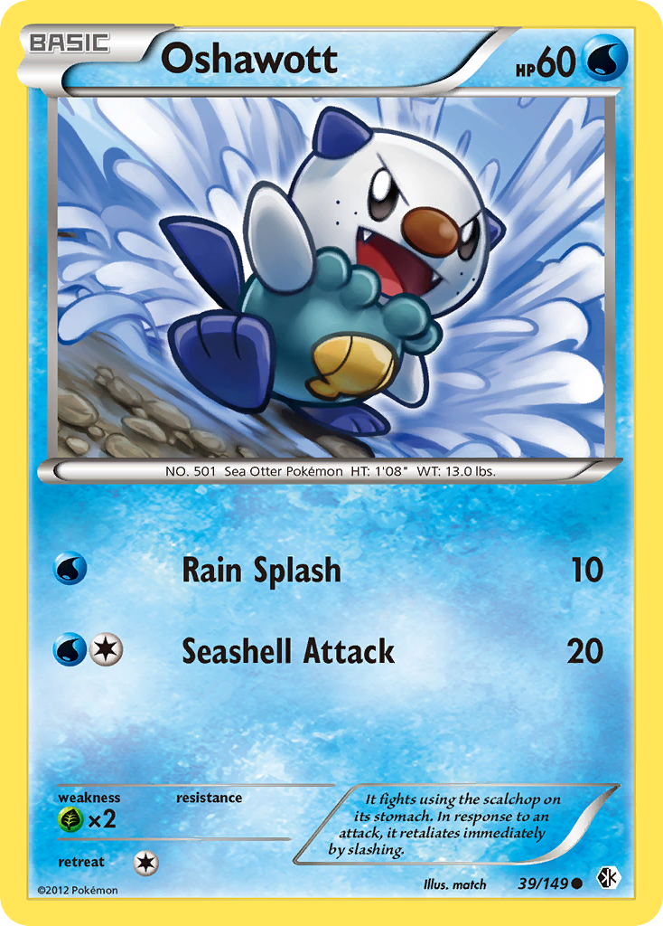 Oshawott (39/149) [Black & White: Boundaries Crossed] | Odin's Place
