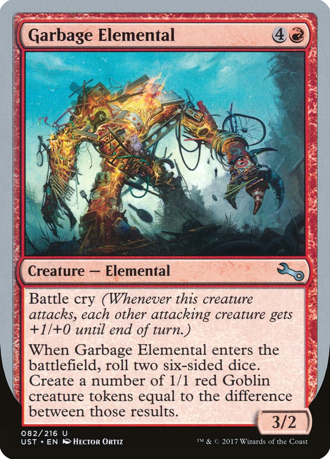 Garbage Elemental (82) (3/2 Creature) [Unstable] | Odin's Place