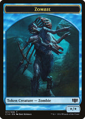 Whale // Zombie (011/036) Double-Sided Token [Commander 2014 Tokens] | Odin's Place