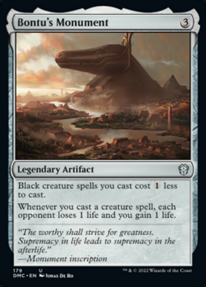 Bontu's Monument [Dominaria United Commander] | Odin's Place