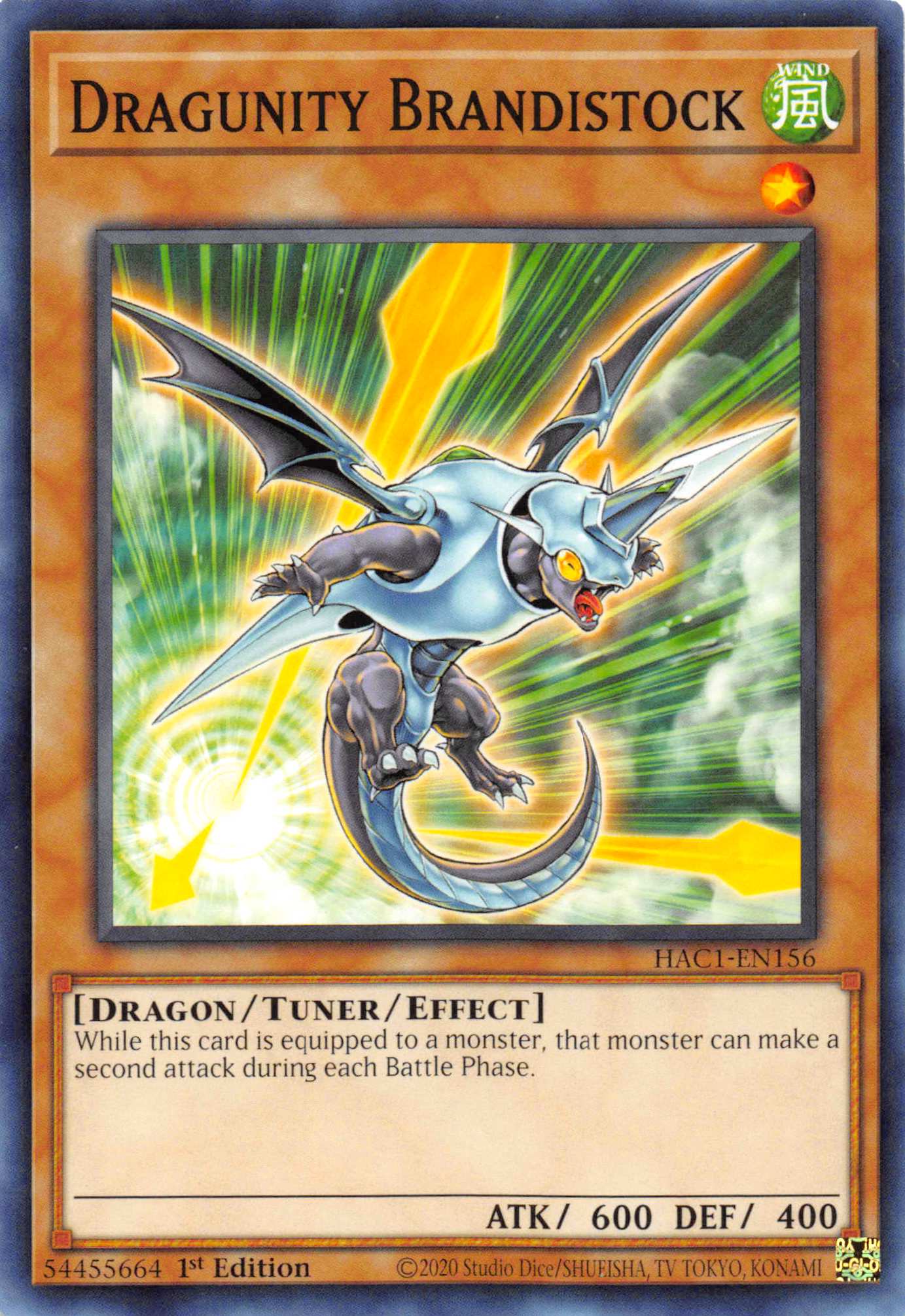 Dragunity Brandistock [HAC1-EN156] Common | Odin's Place