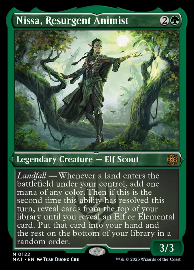 Nissa, Resurgent Animist (Foil Etched) [March of the Machine: The Aftermath] | Odin's Place