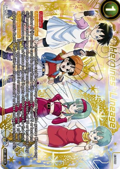 Heroines' Lineage (EB1-68) [Battle Evolution Booster] | Odin's Place
