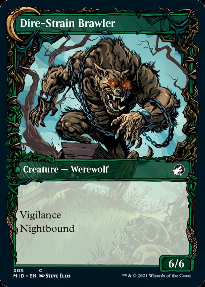 Tireless Hauler // Dire-Strain Brawler (Showcase Equinox) [Innistrad: Midnight Hunt] | Odin's Place