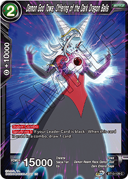 Demon God Towa, Offering of the Dark Dragon Balls (Common) (BT13-139) [Supreme Rivalry] | Odin's Place