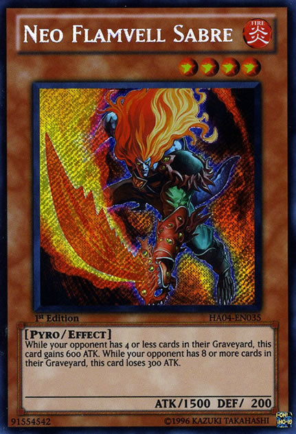 Neo Flamvell Sabre [HA04-EN035] Secret Rare | Odin's Place
