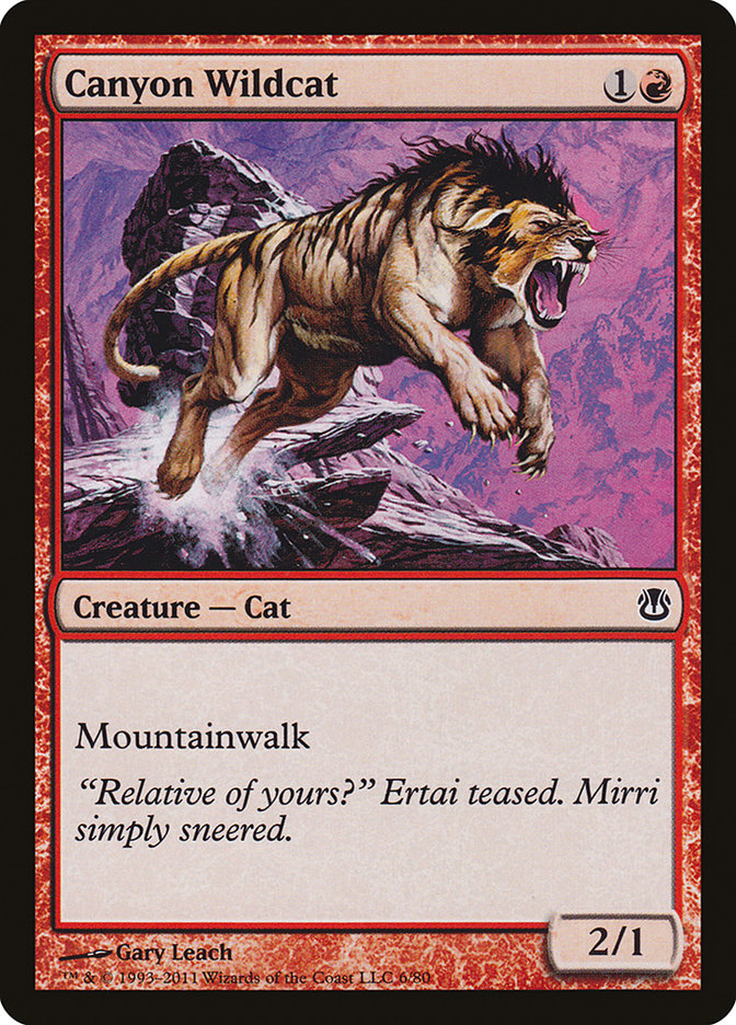 Canyon Wildcat (6) [Duel Decks: Ajani vs. Nicol Bolas] | Odin's Place