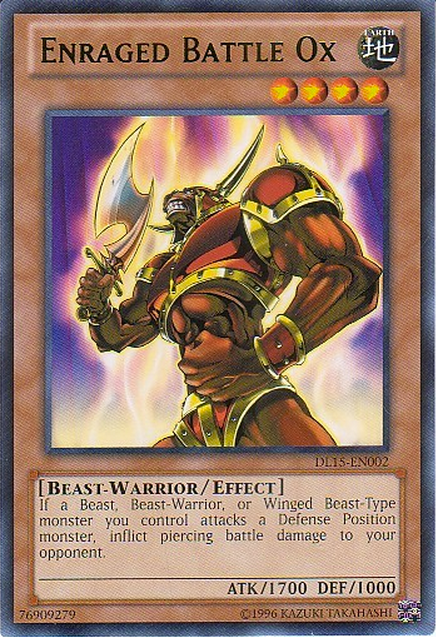 Enraged Battle Ox (Green) [DL15-EN002] Rare | Odin's Place