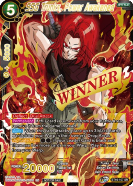 SSG Trunks, Power Awakened (Event Pack 10) (BT16-107) [Tournament Promotion Cards] | Odin's Place