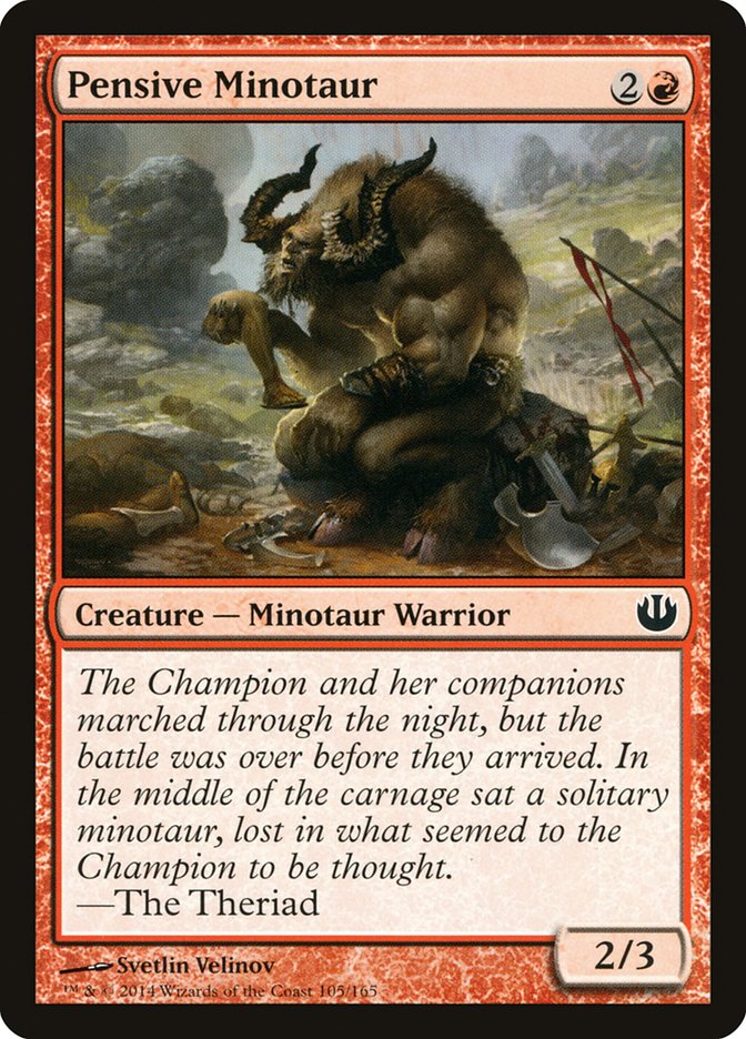 Pensive Minotaur (105) [Journey into Nyx] | Odin's Place