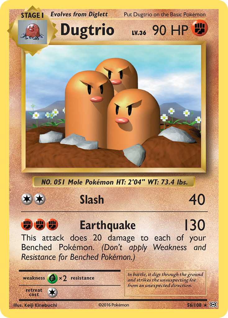 Dugtrio (56/108) [XY: Evolutions] | Odin's Place