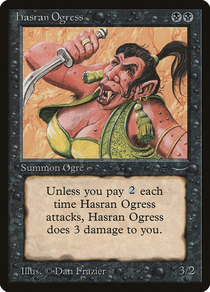 Hasran Ogress (Light Mana Cost) [Arabian Nights] | Odin's Place