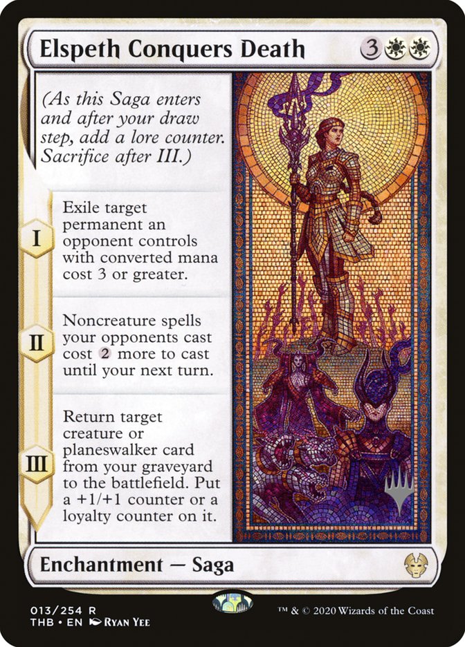 Elspeth Conquers Death (Promo Pack) [Theros Beyond Death Promos] | Odin's Place