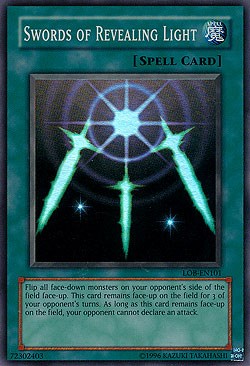 Swords of Revealing Light [LOB-EN101] Super Rare | Odin's Place